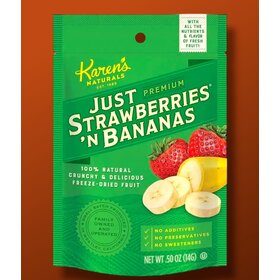 Karen's Naturals Karen's Naturals Just Strawberries N Bananas 1/2 oz Snack Bag