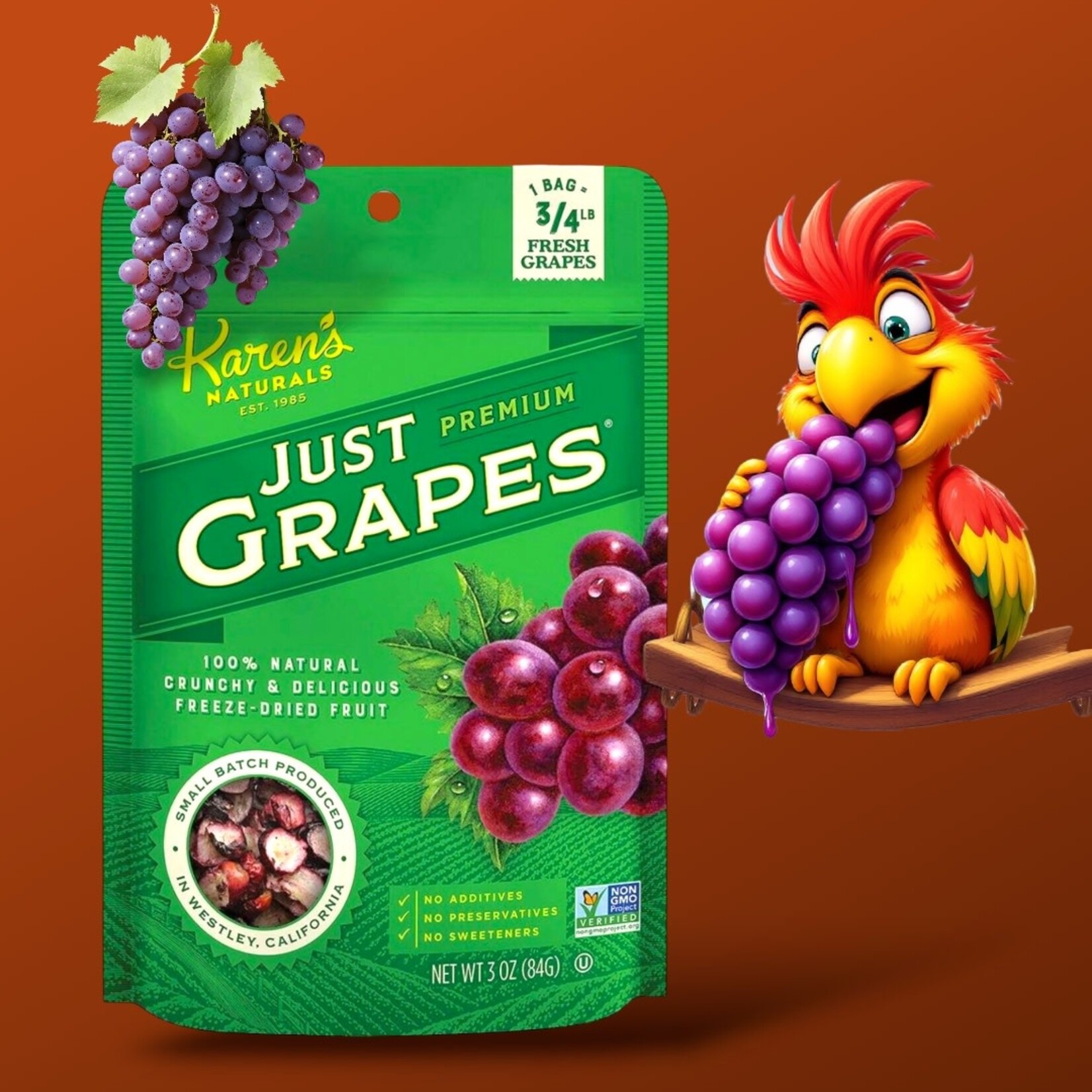 Karen's Naturals Karen's Naturals Just Grapes 3 oz