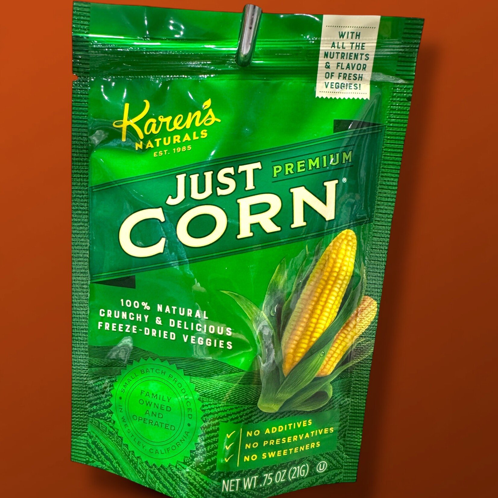 Karen's Naturals Karen's Naturals Just Corn 3/4 oz Snack Bag