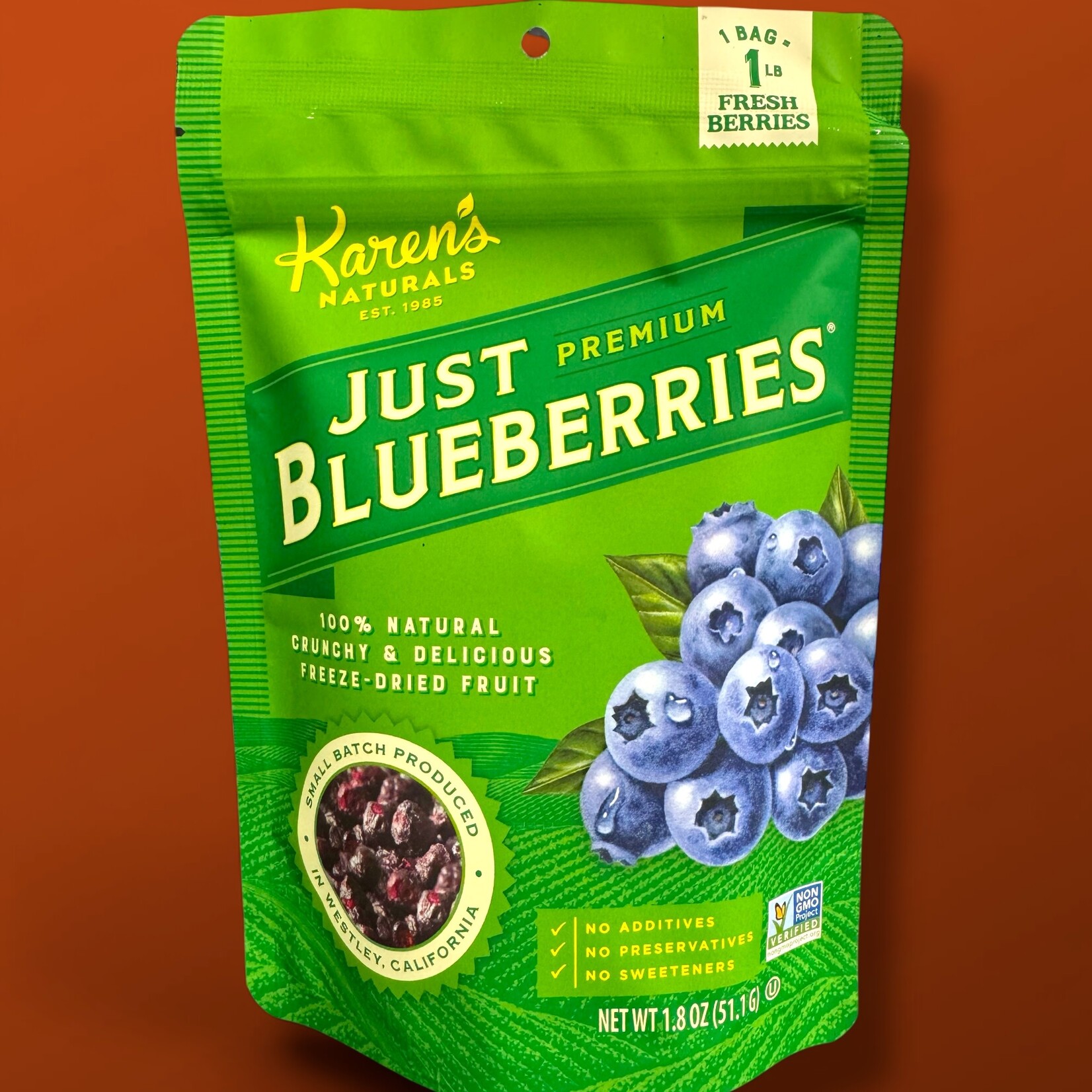 Karen's Naturals Karen's Naturals Just Blueberries 1.8 oz