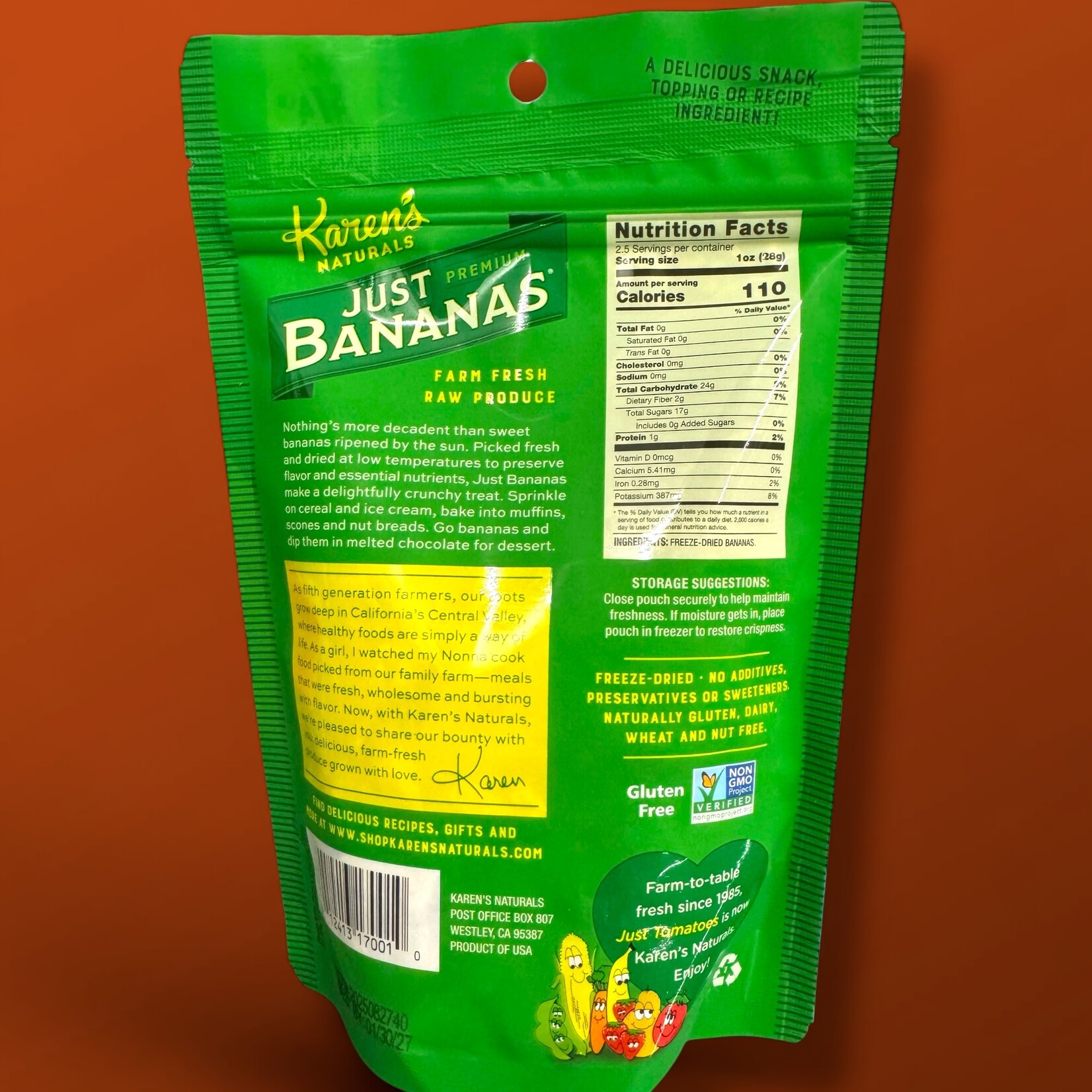 Karen's Naturals Karen's Naturals Just Bananas 2.5 oz