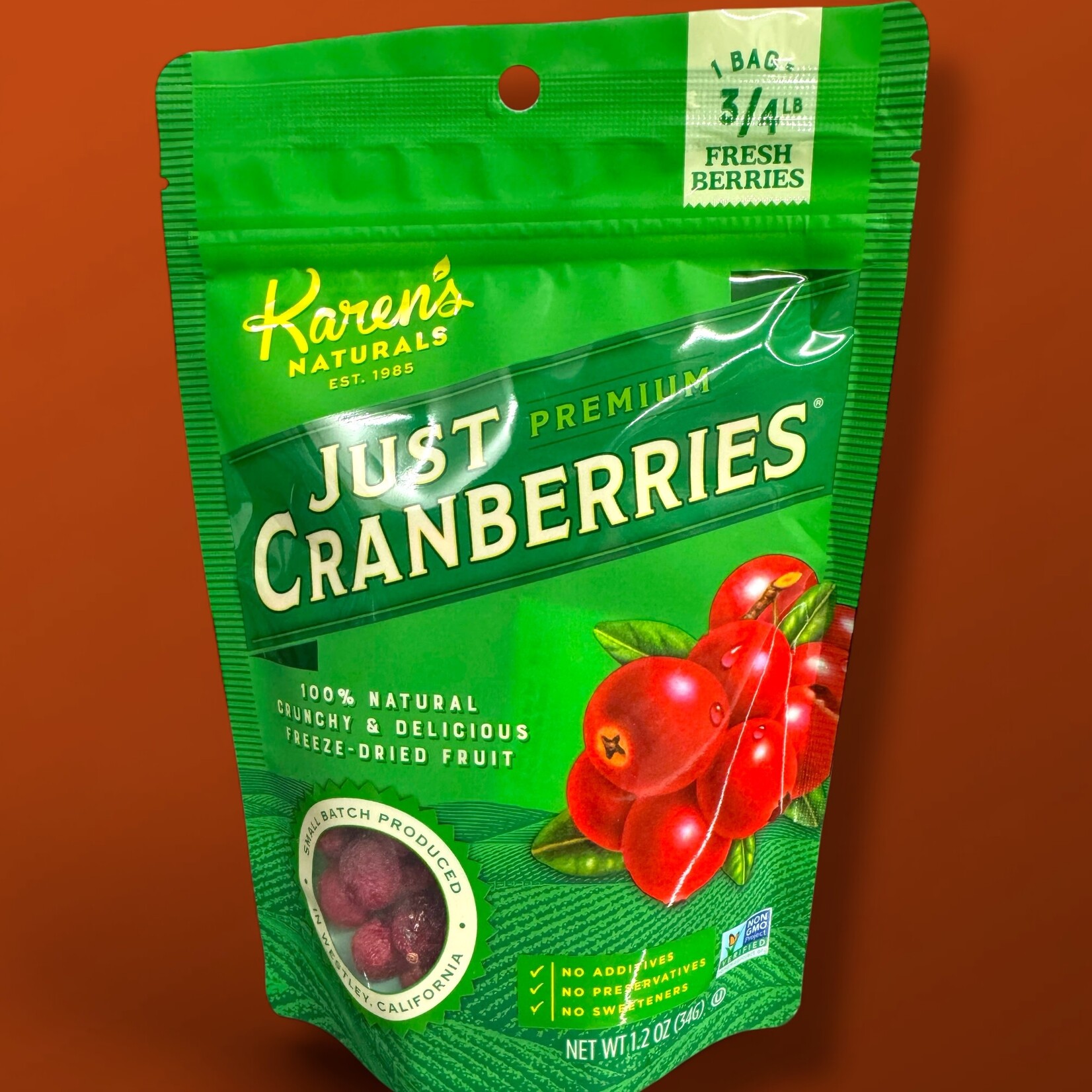 Karen's Naturals Karen's  Naturals Just Cranberries 1.2 oz