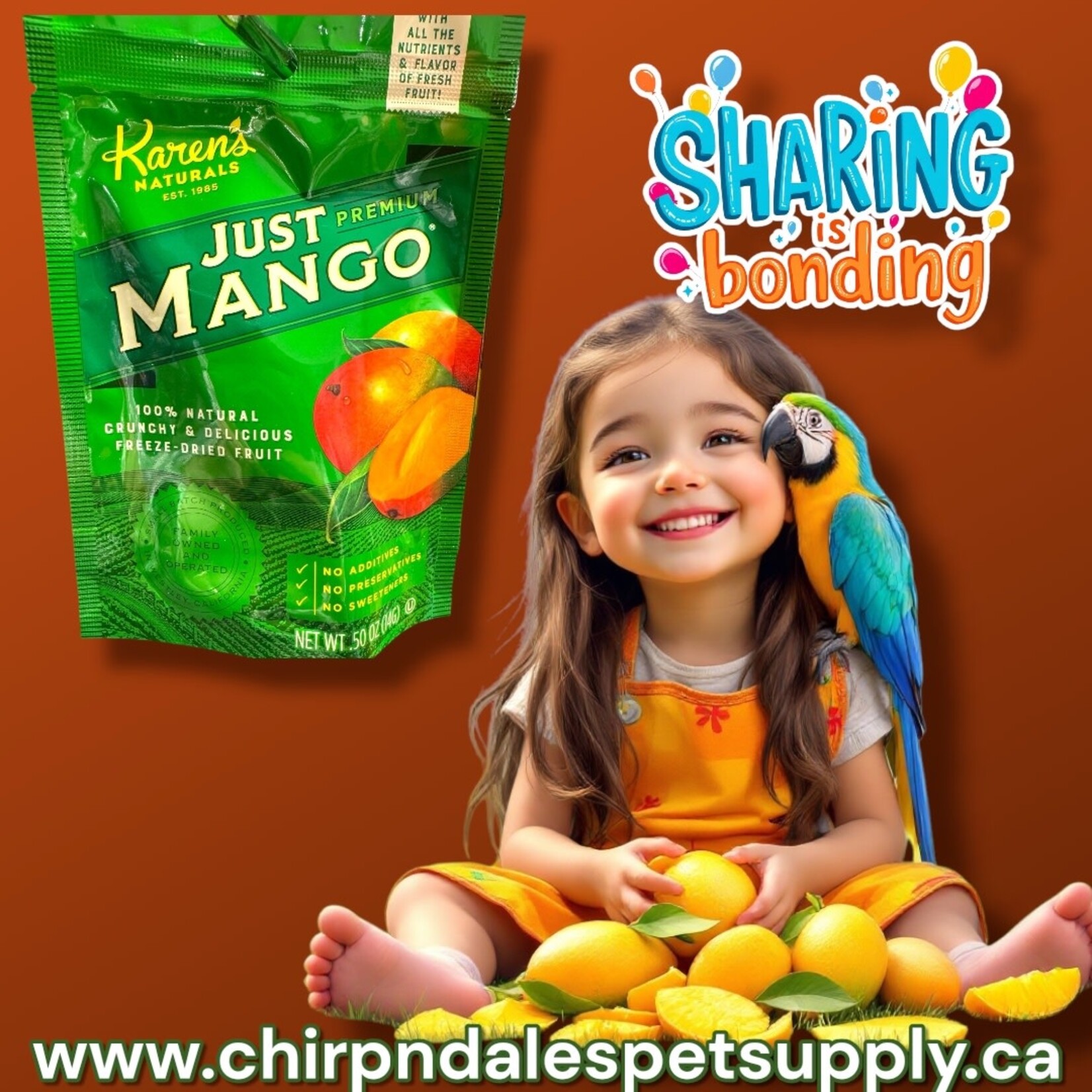 Karen's Naturals Karen's Naturals Just Mango 1/2 oz Snack Bag