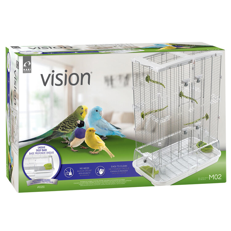 Vision Vision Medium Bird Cage #M02, 25"x16"x34", Small Wire, Double Height,