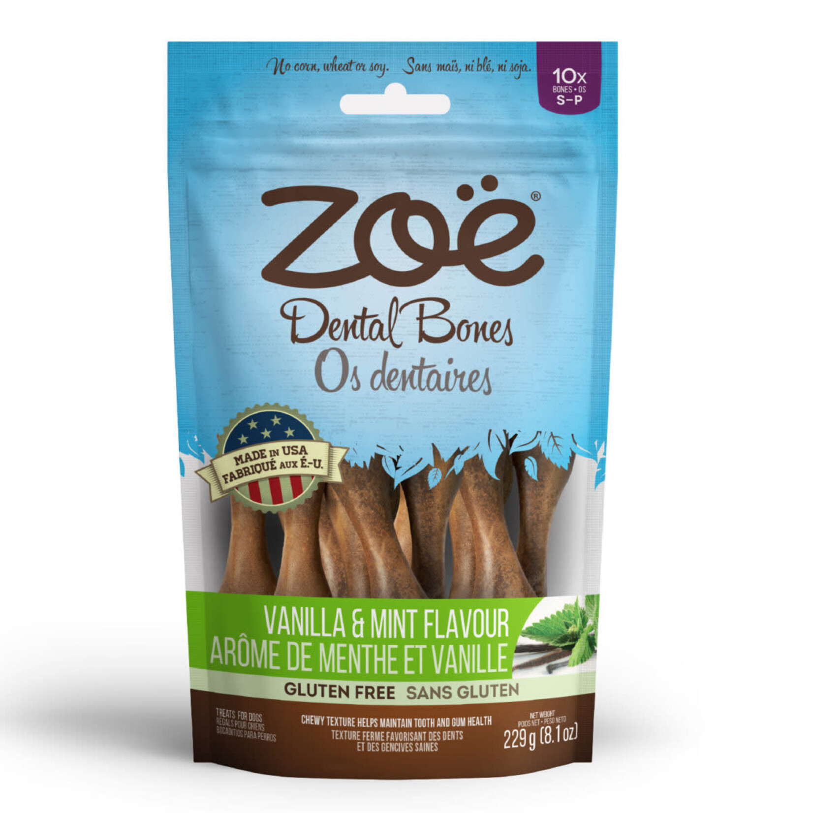 Zoe Zoë Dental Bones - Vanilla and Mint Flavour - Small - 229 g (8.1 oz)