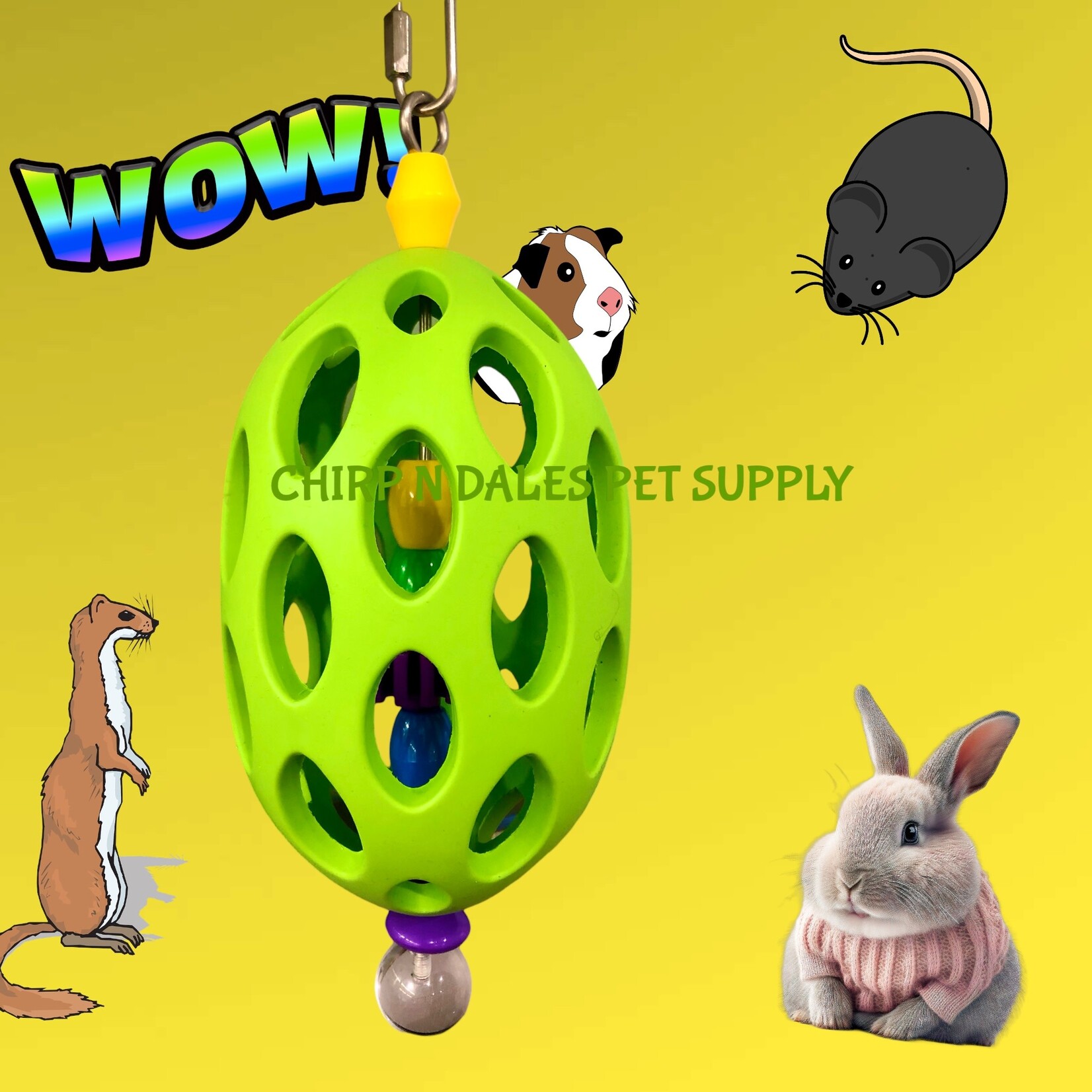 Bonkers Bonkers Holy Moly Jumbo Foraging Ball 12 x 5"