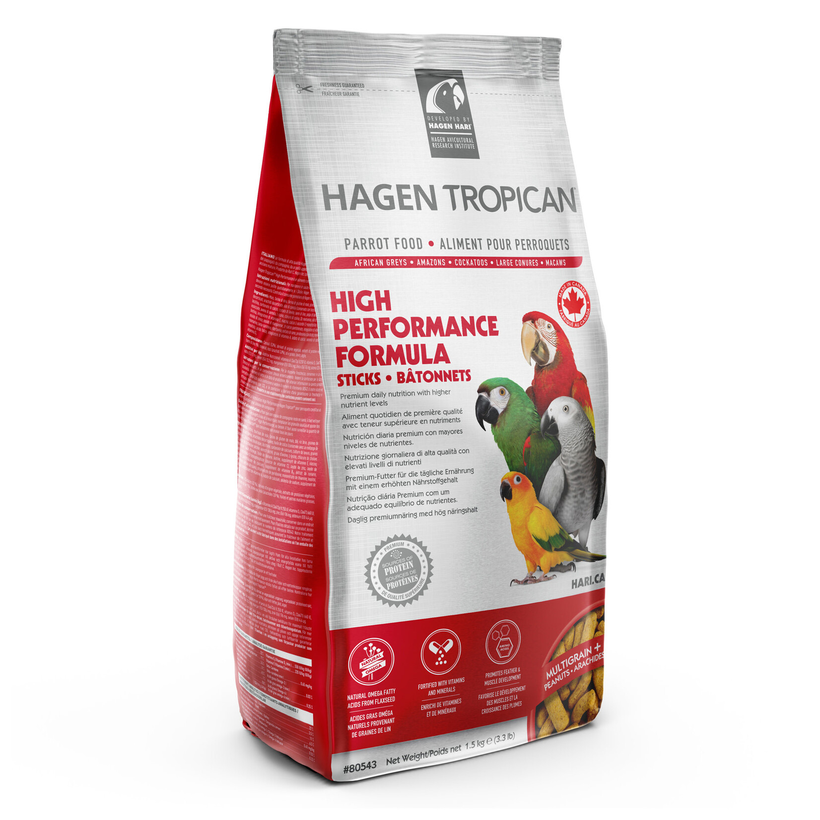 Hari Tropican High Performance Sticks for Parrots, 3.3 lbs 80543