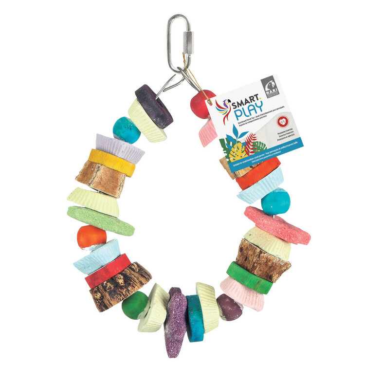Hari Smart Play Hari Smart Play Enrichment Parrot Toy - Cookie Ring