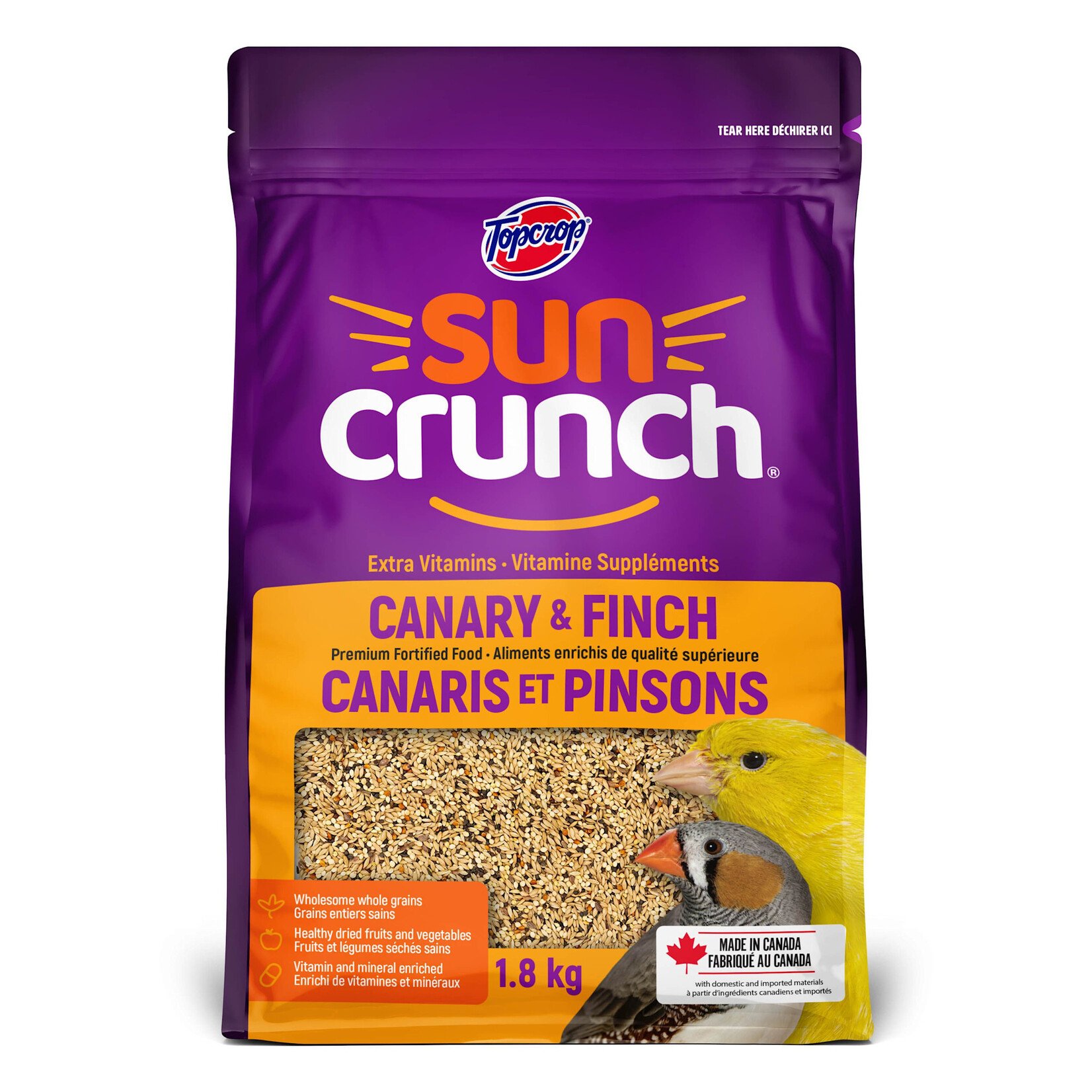 Topcrop Topcrop Suncrunch Canary & Finch Food 1.8kg