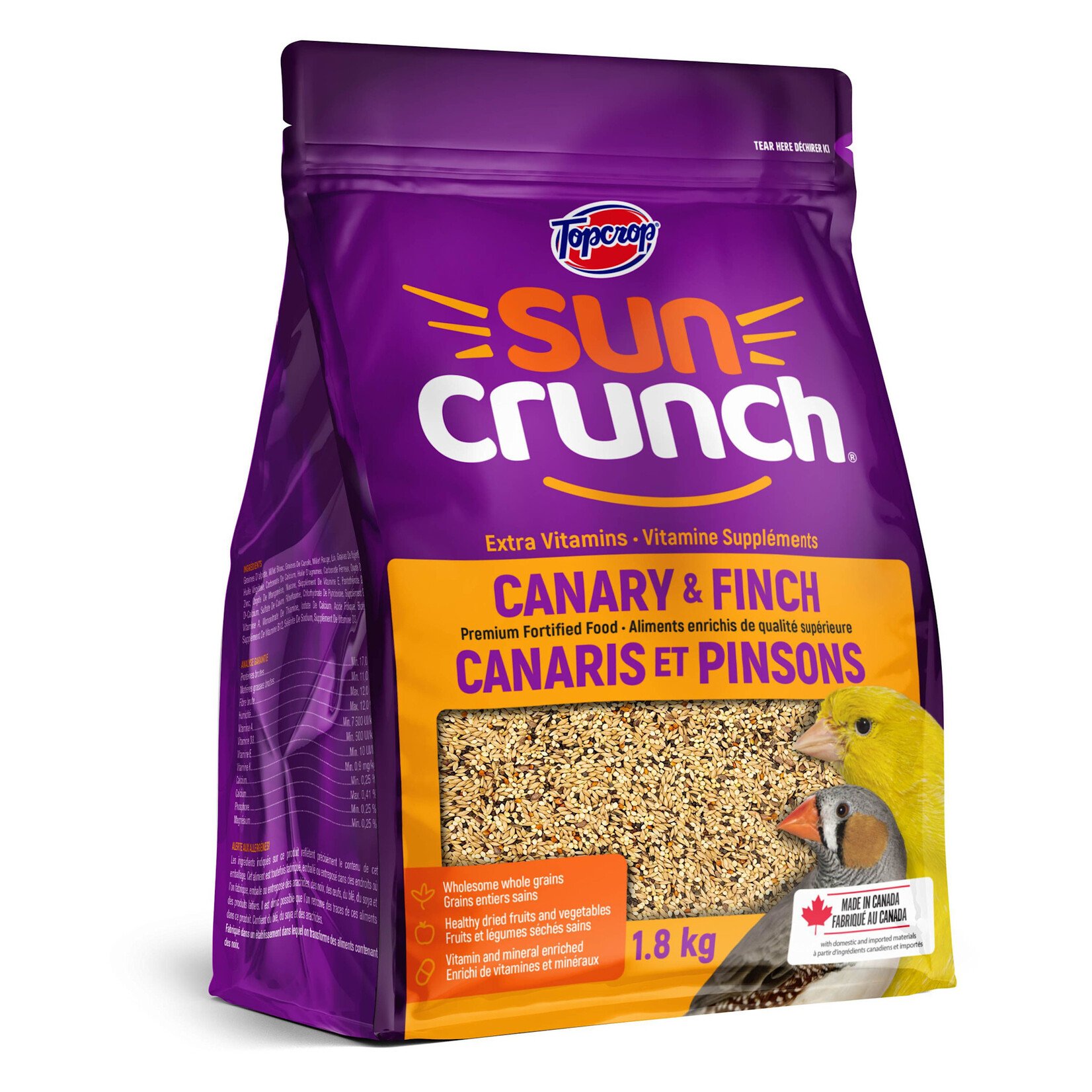 Topcrop Topcrop Suncrunch Canary & Finch Food 1.8kg
