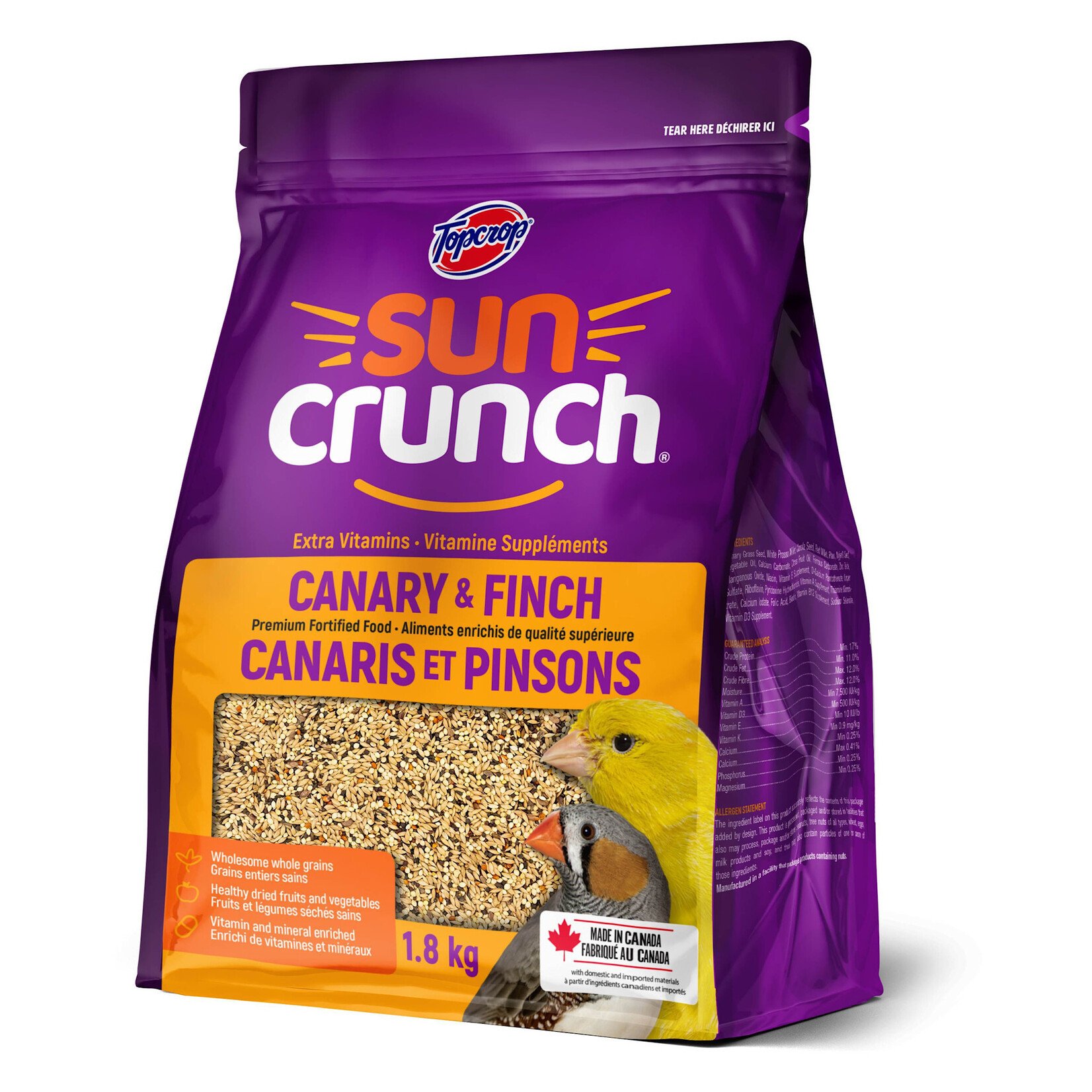 Topcrop Topcrop Suncrunch Canary & Finch Food 1.8kg