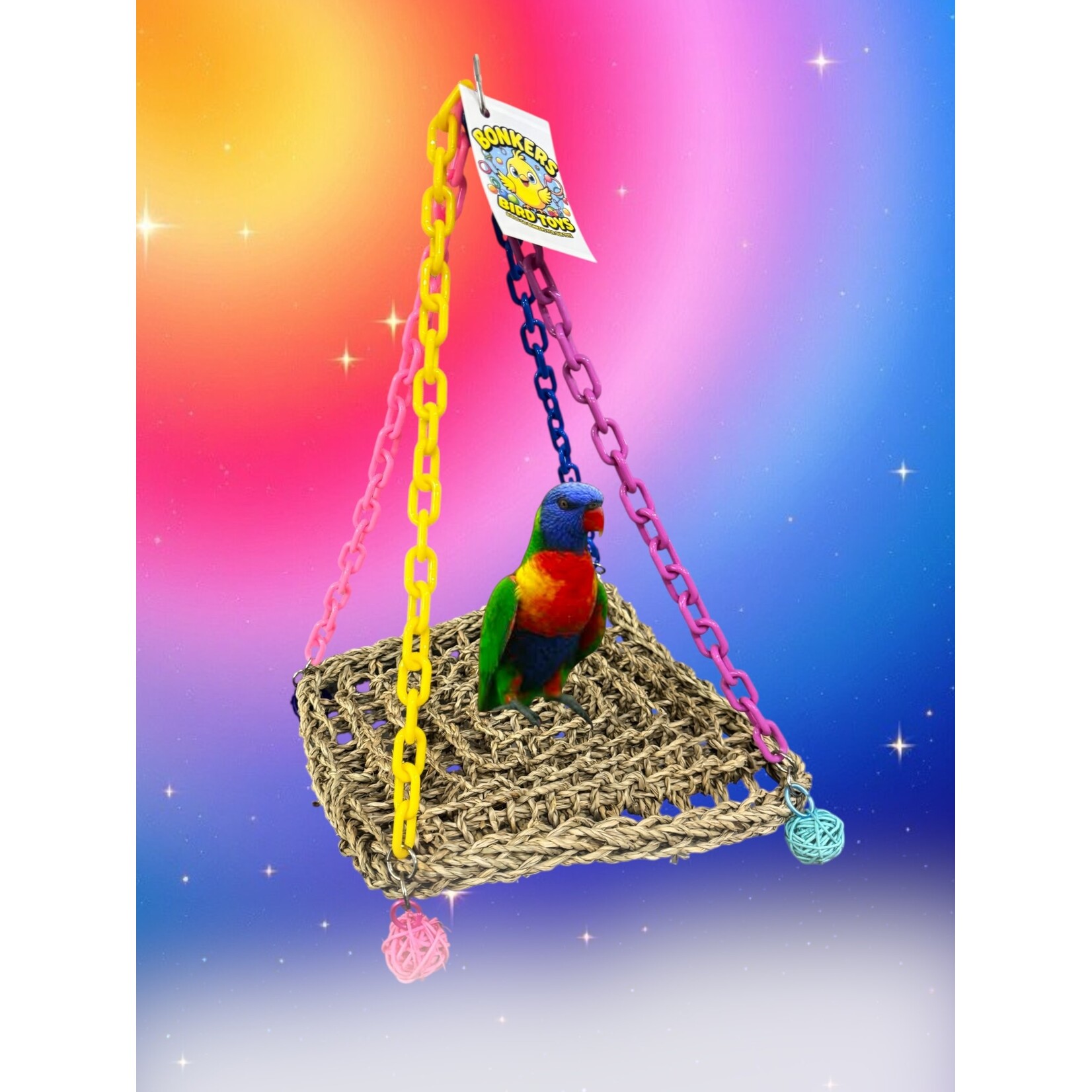 Bonkers Large Seagrass Swing 10 x 10 x 16”