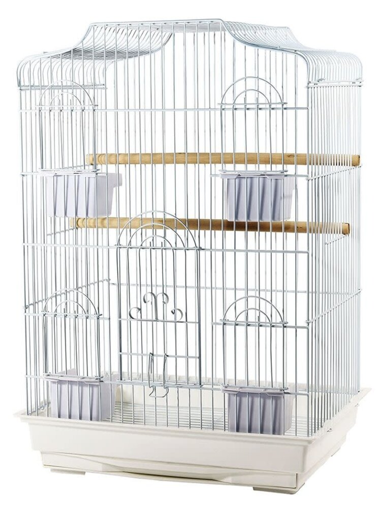 Cage Crocus For Cockatiel/Lovebirds  47x36x68 cm White