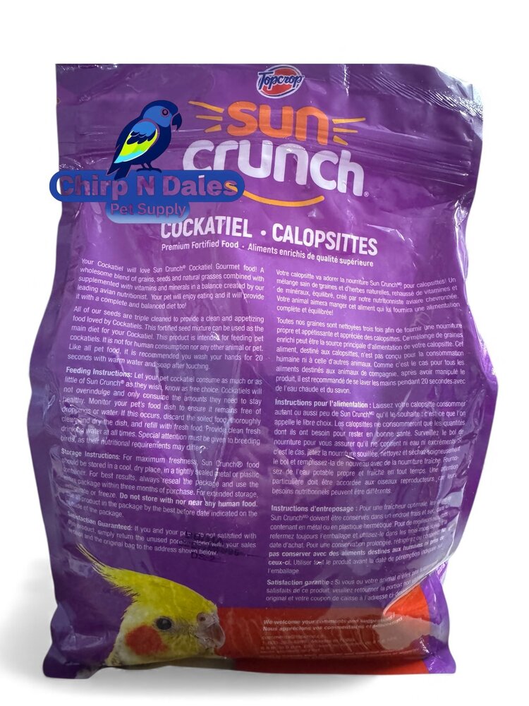 Topcrop Topcrop Suncrunch Cockatiel Food 1.8kg