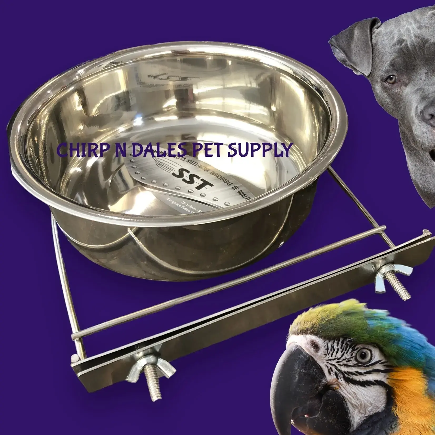 SST Dish/ClampHolder 48oz