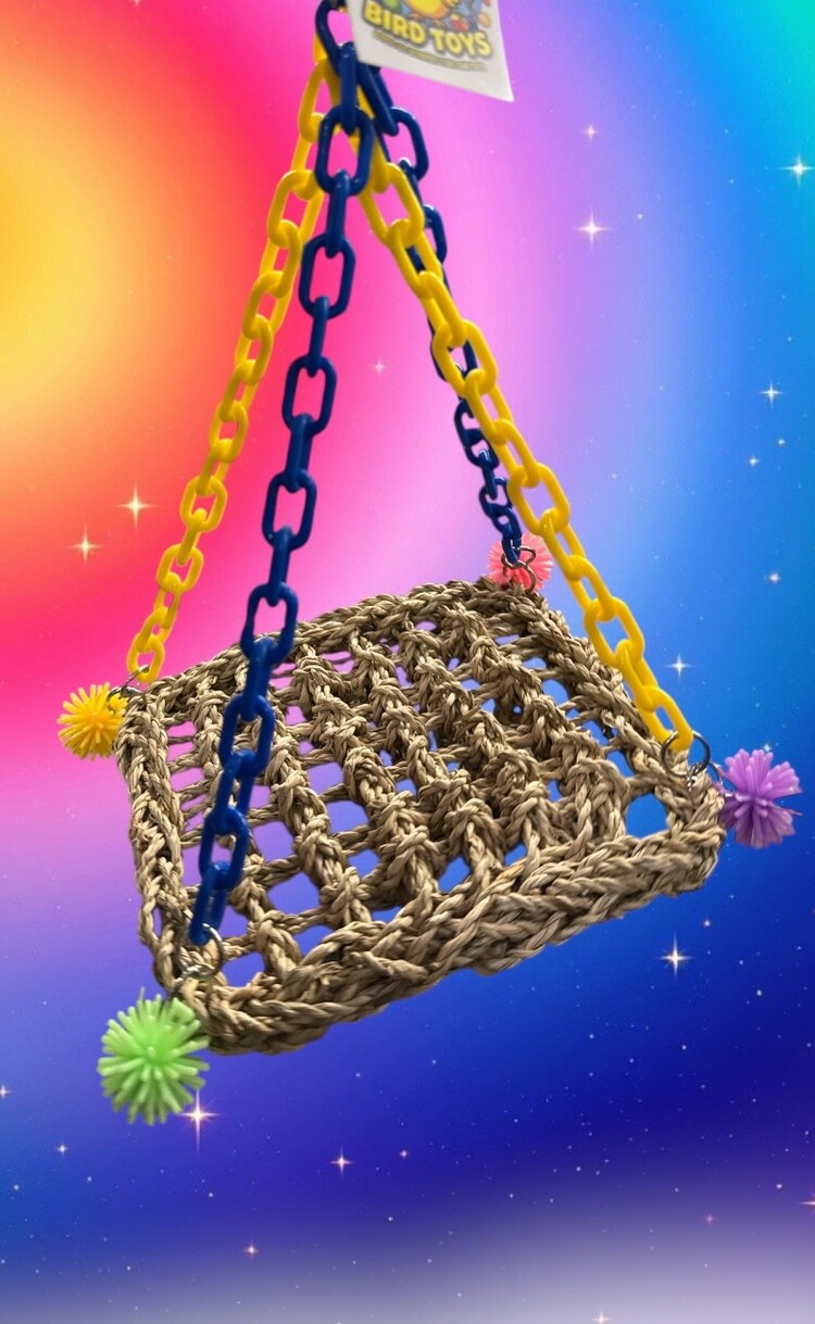 Bonkers Medium Seagrass Swing 7 x 7 x 12”