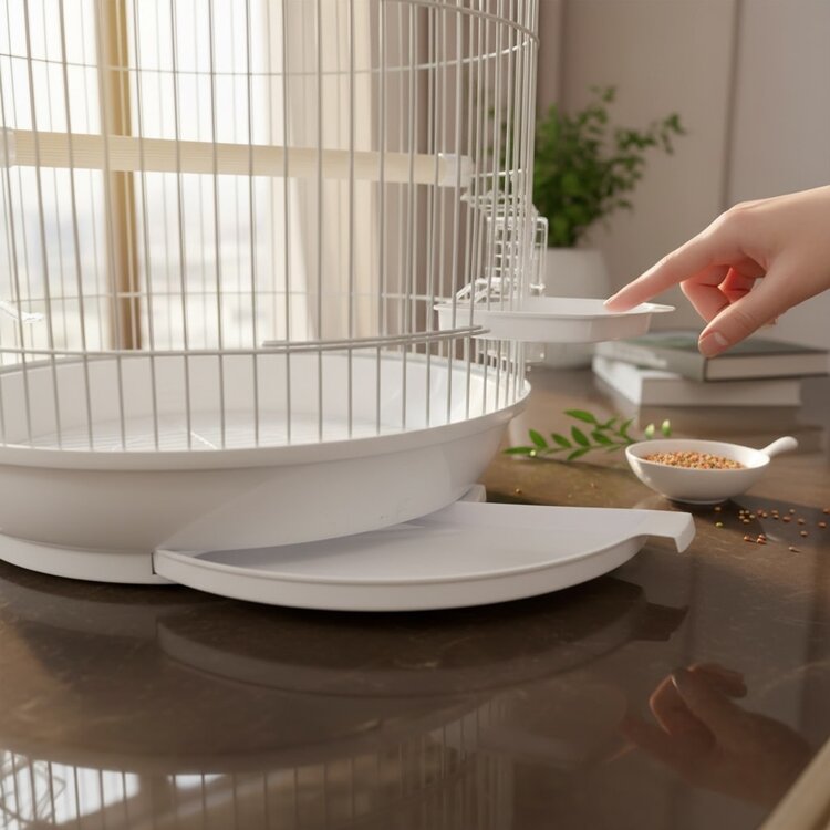 Cage Cassis For Budgies/Finches/Canaries 33x33x56 cm White