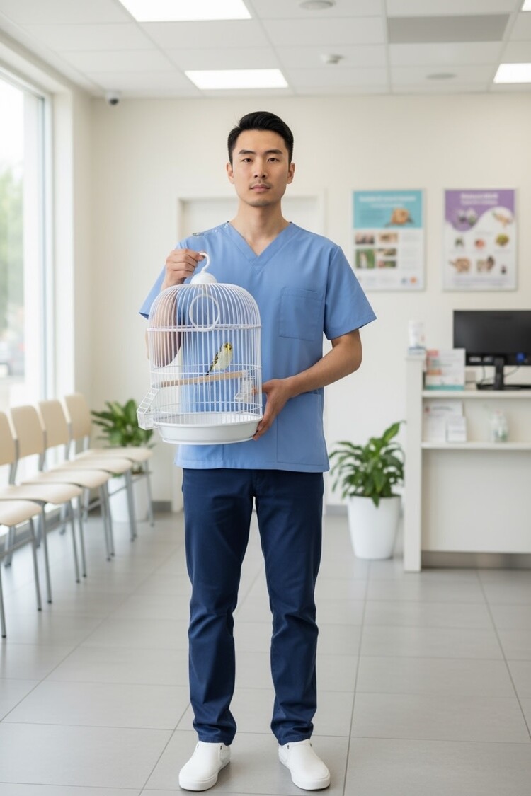 Cage Cassis For Budgies/Finches/Canaries 33x33x56 cm White