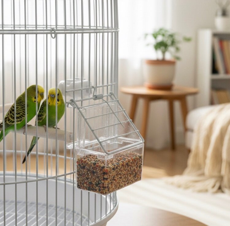 Cage Cassis For Budgies/Finches/Canaries 33x33x56 cm White