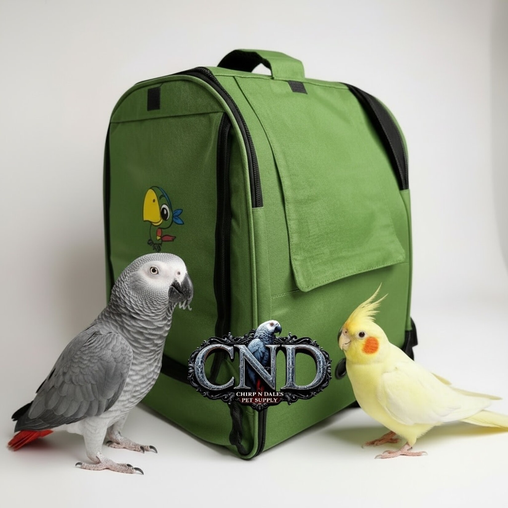 Glitter Pets Sturdy Fabric Parrot Bird Carrier Backpack