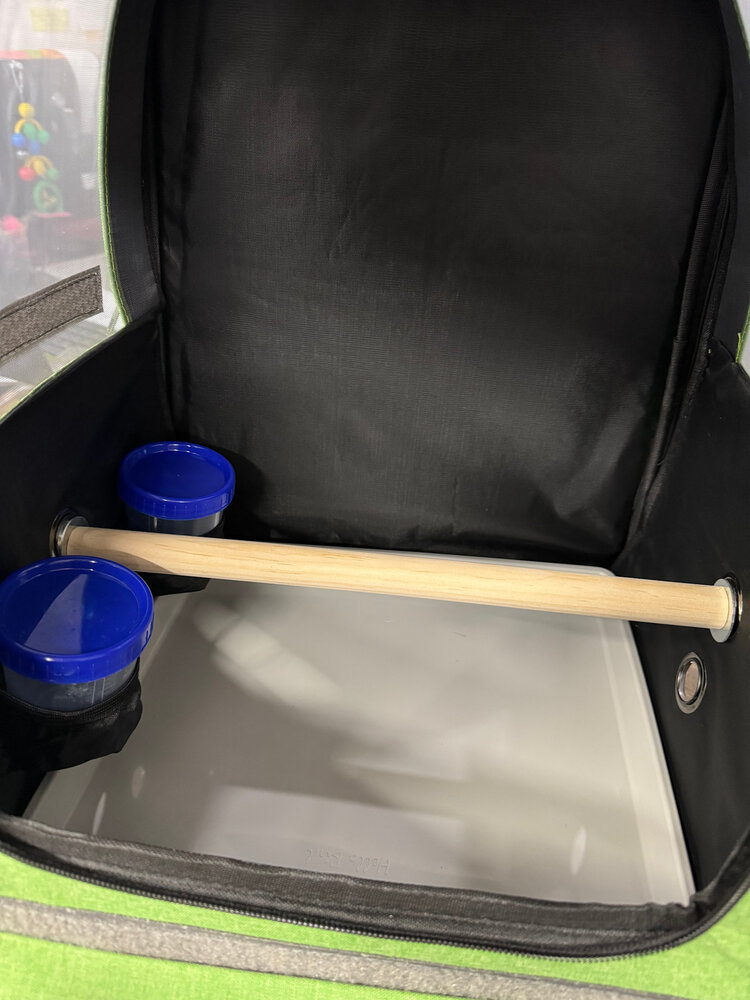 Glitter Pets Sturdy Fabric Parrot Bird Carrier Backpack