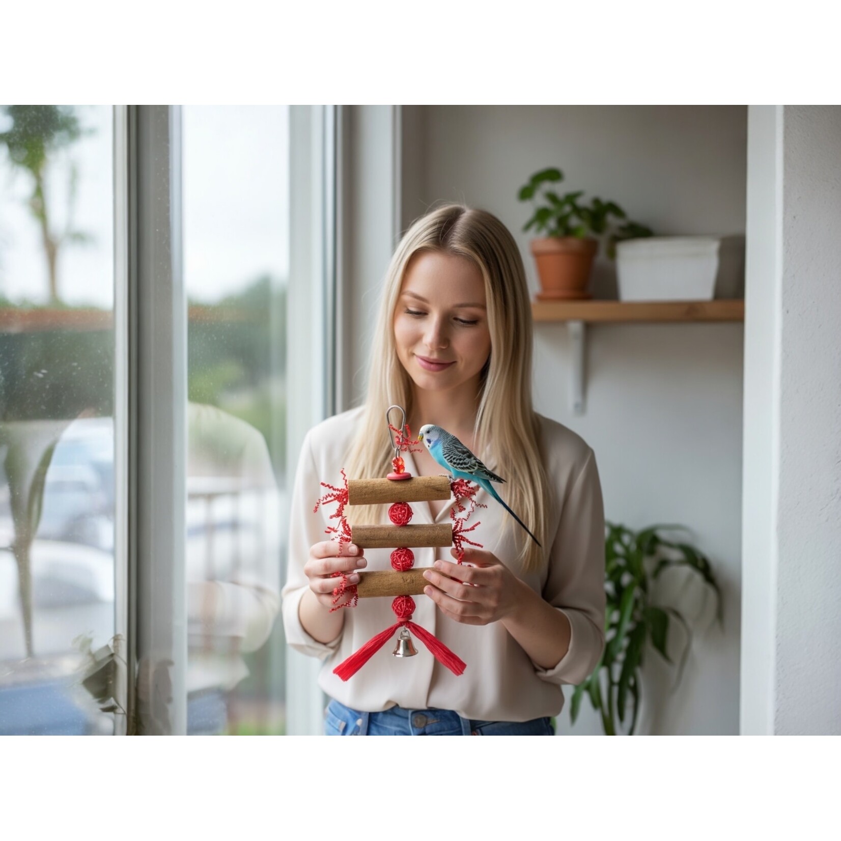 Bonkers Valentine Sola Spinner with Bell 11” x 6”