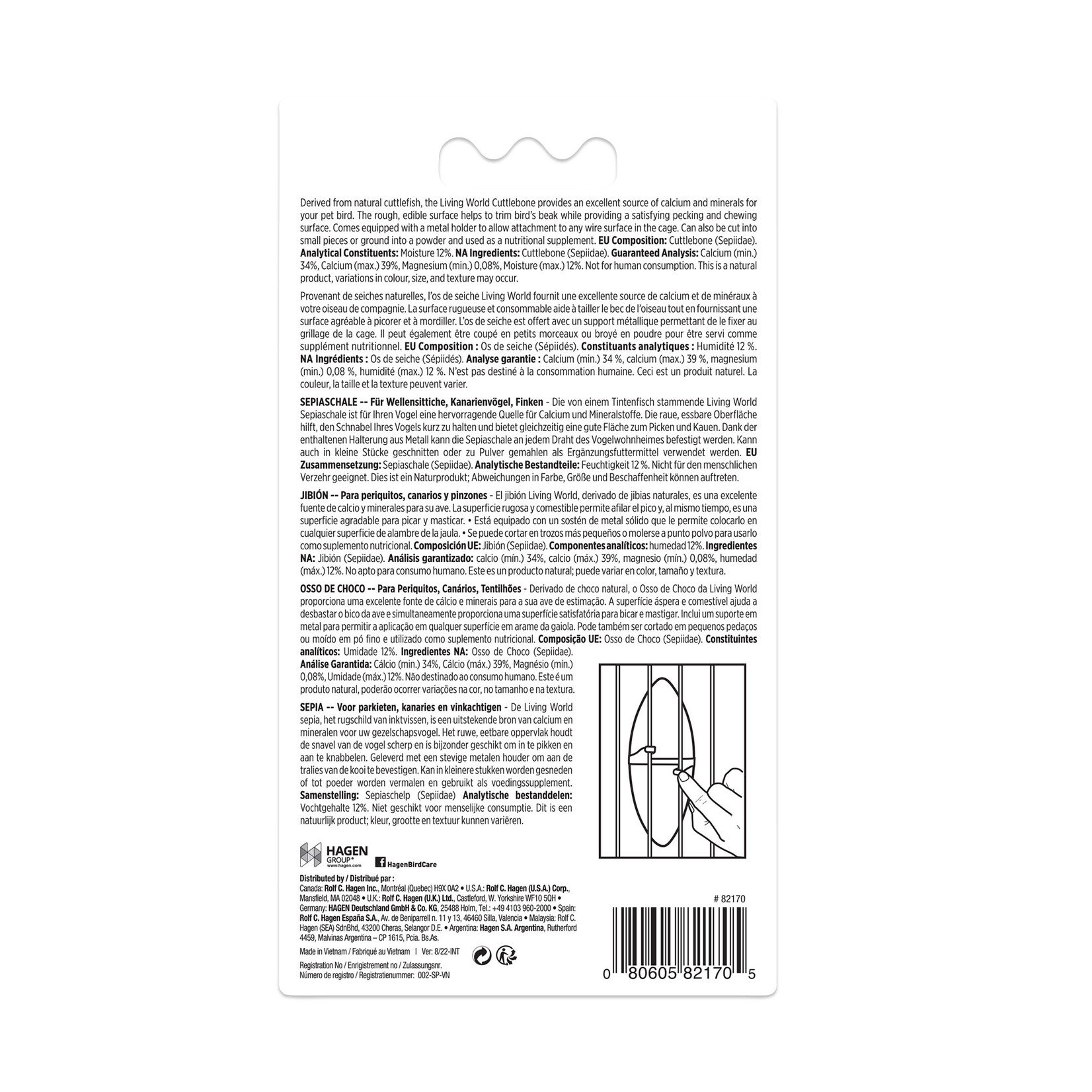 liviing world Living World Cuttlebone with Holder