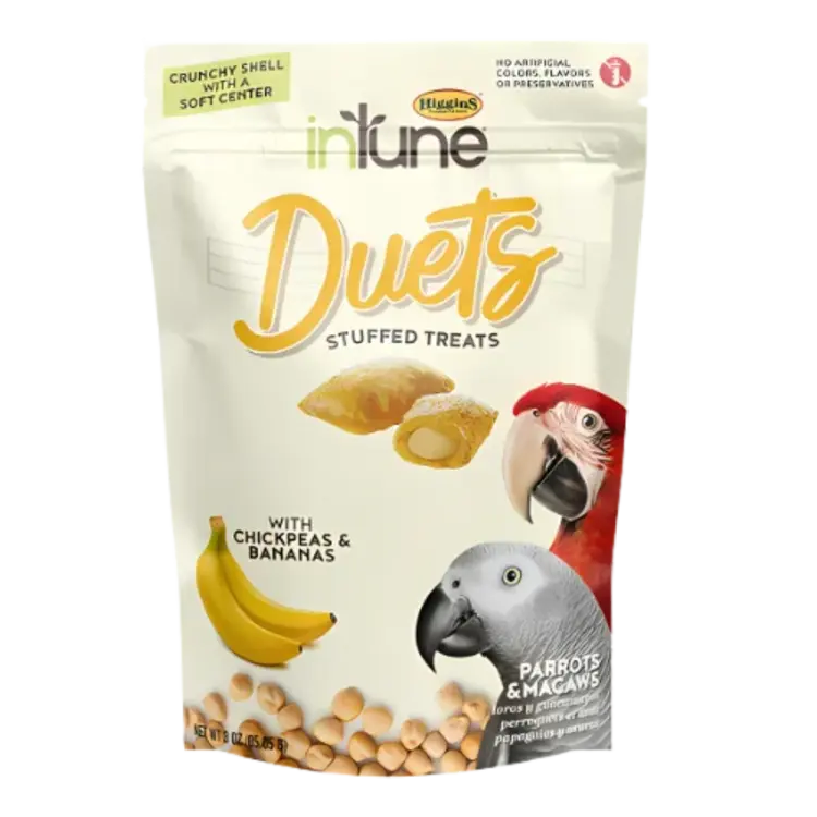 Higgins Intune Duets Parrot Chick Peas & Banana 85g