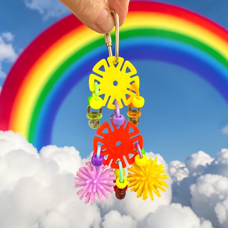 Bonkers Bonkers Sun Chips Bird Toy for Parrots – Colorful Chew and Enrichment Toy