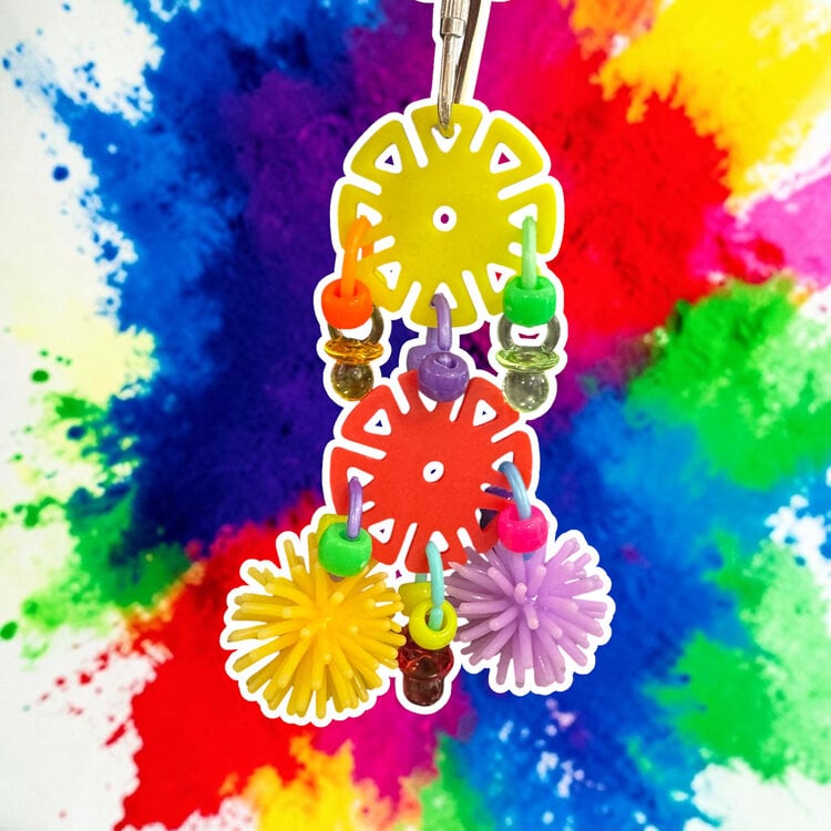 Bonkers Bonkers Sun Chips Bird Toy for Parrots – Colorful Chew and Enrichment Toy