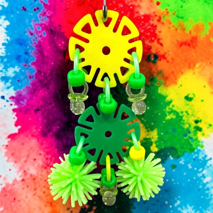 Bonkers Bonkers Sun Chips Bird Toy for Parrots – Colorful Chew and Enrichment Toy