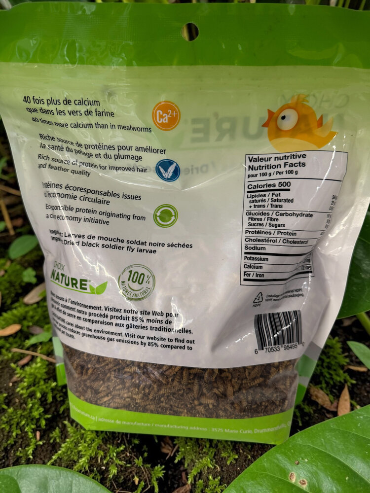 CHOIX NATURE CHOIX NATURE DRIED BLACK SOLDIER FLY LARVAE TREATS