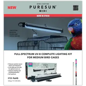 Arcadia Arcadia Bird PureSun MIDI 2.4% UVB 14W 22"