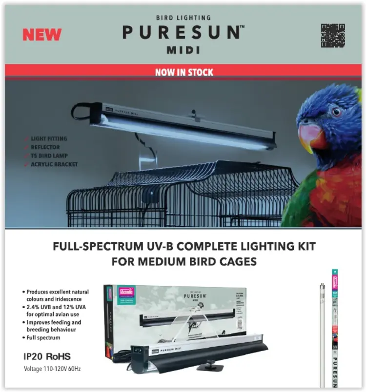 Arcadia Arcadia Bird PureSun MIDI 2.4% UVB 14W 22"