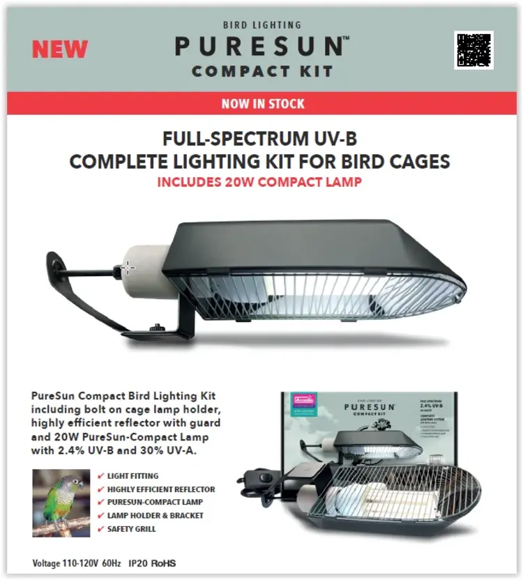 Arcadia Arcadia Bird PureSun Compact Kit 2.4% UVB