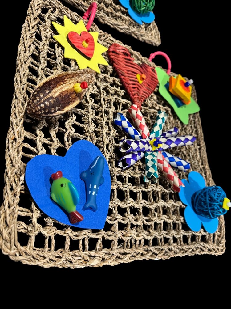 Bonkers BONKERS VALENTINE'S ACTIVITY MAT 14"X14" CANADIAN MADE BIRD TOY