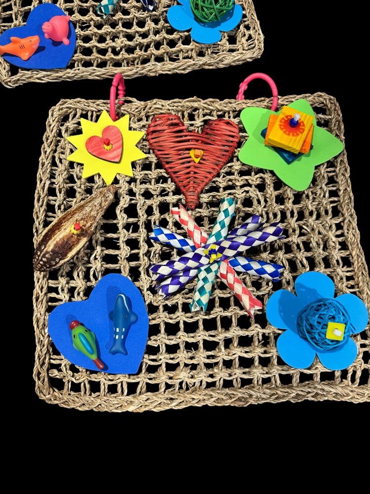 Bonkers BONKERS VALENTINE'S ACTIVITY MAT 14"X14" CANADIAN MADE BIRD TOY
