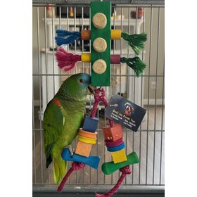 Beak Joy Parrot Toys TRAFFIC LIGHT CAGE MOUNT PARROT TOY 6X6