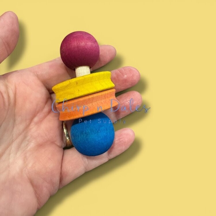 Beak Joy Parrot Toys HANDMADE PARROT FOOT TOY ASSORTMENT – PARROT SAFE WOOD FOOT TOYS FOR SMALL & MEDIUM PARROTS