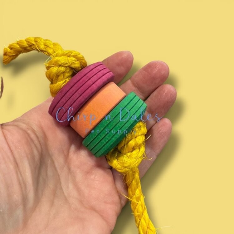 Beak Joy Parrot Toys HANDMADE PARROT FOOT TOY ASSORTMENT – PARROT SAFE WOOD FOOT TOYS FOR SMALL & MEDIUM PARROTS
