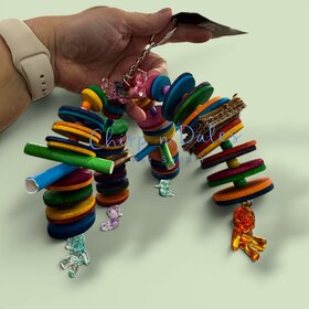 Beak Joy Parrot Toys ZAZU ARC LARGE PARROT TOY – CHEW TOY FOR SMALL PARROTS