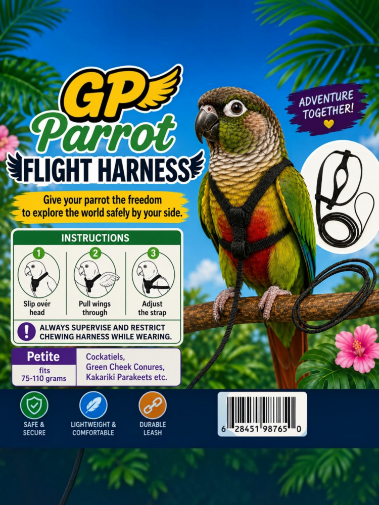 Glitter Pets GP Harness with Leash Petite