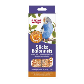 Living World LIVING WORLD BUDGIE TREAT STICKS HONEY DRIZZLE 90 G
