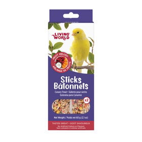 Living World LIVING WORLD STICKS FOR CANARIES – FRUIT – 60 G