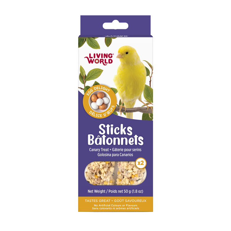 Living World LIVING WORLD STICKS FOR CANARIES – EGG – 50 G