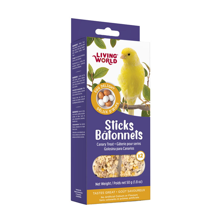 Living World LIVING WORLD STICKS FOR CANARIES – EGG – 50 G