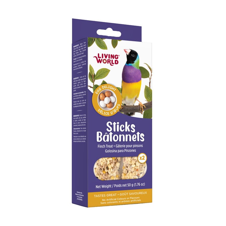 Living World LIVING WORLD STICKS FOR FINCHES – EGG – 50 G
