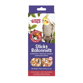 Living World LIVING WORLD STICKS FOR COCKATIELS – FRUIT – 90 G