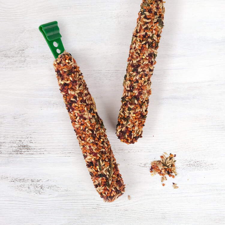 Living World LIVING WORLD PARROT TREAT STICKS – VEGETABLE – 90 G