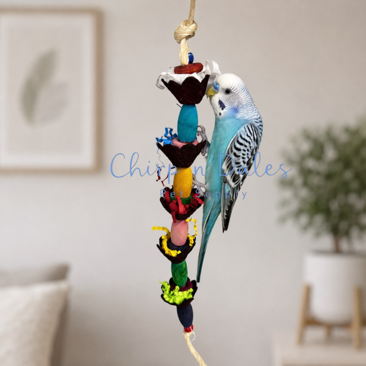Beak Joy Parrot Toys ICE CREAM CUPS SHREDDING TOY FOR SMALL PARROTS
